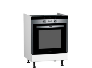 CARMEN biela DP60, kuchynská skrinka na vstavanú rúru v šírke 60 cm