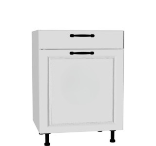 CARMEN biela DSS60.1/1, kuchynská skrinka so šuflíkom v šírke 60 cm