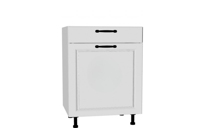 CARMEN biela DSS60.1/1, kuchynská skrinka so šuflíkom v šírke 60 cm