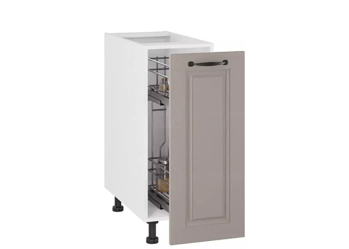 CARMEN sivá DC30, kuchynská skrinka v šírke 30 cm s cargo košom CARMEN sivá DC30, kuchynská skrinka v šírke 30 cm s cargo košom