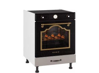 CARMEN sivá DP60, kuchynská skrinka na vstavanú rúru v šírke 60 cm