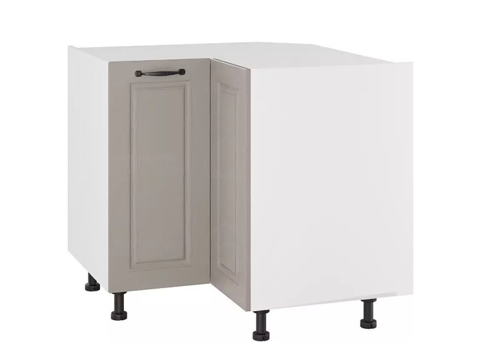 CARMEN sivá DRP90x90, kuchynská rohová skrinka v rozmere 90x90 cm