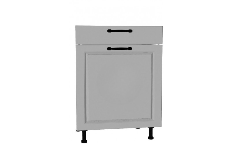 CARMEN sivá DSS60.1/1, kuchynská skrinka so šuflíkom v šírke 60 cm