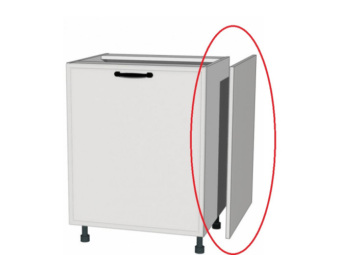 ADELE BN81x58, bočný panel vo farbe dvierok v rozmere 81x58 cm ADELE BN81x58, bočný panel vo farbe dvierok v rozmere 81x58 cm