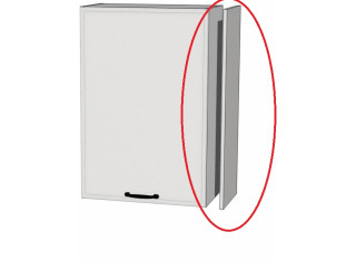 BIANCA tmavosivá BN100x32, bočný panel vo farbe dvierok v rozmere 100x32 cm