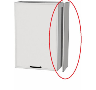 BIANCA biela BN100x32, bočný panel vo farbe dvierok v rozmere 100x32 cm