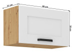 LULA artisan/biela GU60/36 horná výklopná kuchynská skrinka v šírke 60 cm a výške 36 cm