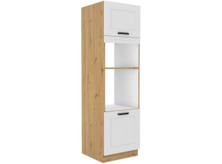 LULA artisan/biela DPM60 vysoká skriňa na vstavanú rúru a mikrovlnku 60 cm