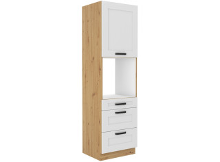 LULA artisan/biela DPS60 vysoká kuchynská skriňa na vstavanú rúru 60 cm