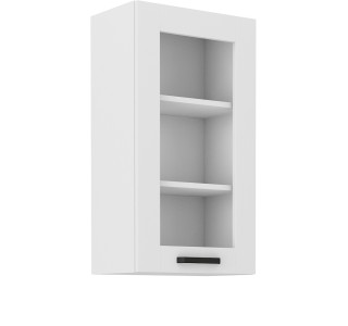 LULA biela GS40/90 horná kuchynská skrinka so sklom 40 cm s výškou 90 cm