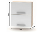 NOVA PLUS NOPL-008-VH dub sonoma/biela, horná výklopná skrinka v šírke 60 cm NOVA PLUS NOPL-008-VH dub sonoma/biela, horná výklopná skrinka v šírke 60 cm
