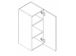 NOVA PLUS NOPL-005-0H dub sonoma/biela, horná skrinka v šírke 40 cm