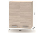 NOVA PLUS NOPL-007-0H dub sonoma, horná skrinka v šírke 60 cm