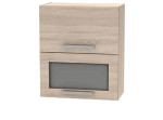 NOVA PLUS NOPL-009-VH dub sonoma, horná výklopná skrinka so sklom v šírke 60 cm