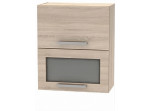 NOVA PLUS NOPL-009-VH dub sonoma, horná výklopná skrinka so sklom v šírke 60 cm