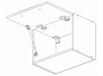 NOVA PLUS NOPL-011-VH dub sonoma/biela, horná výklopná skrinka v šírke 60 cm