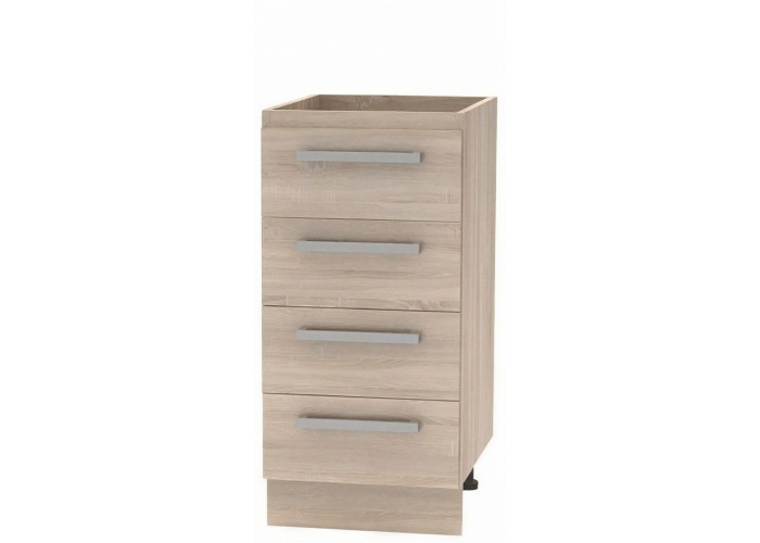NOVA PLUS NOPL-055-0S dub sonoma, dolná 4-zásuvková skrinka v šírke 40 cm