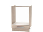 NOVA PLUS NOPL-059-0S dub sonoma, dolná skrinka na vstavaný spotrebič v šírke 60 cm