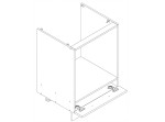 NOVA PLUS NOPL-059-0S dub sonoma, dolná skrinka na vstavaný spotrebič v šírke 60 cm