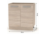 NOVA PLUS NOPL-060-0S dub sonoma, dolná skrinka v šírke 80 cm NOVA PLUS NOPL-060-0S dub sonoma, dolná skrinka v šírke 80 cm