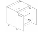 NOVA PLUS NOPL-060-0S dub sonoma, dolná skrinka v šírke 80 cm NOVA PLUS NOPL-060-0S dub sonoma, dolná skrinka v šírke 80 cm