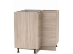 NOVA PLUS NOPL-061-RS dub sonoma, dolná rohová skrinka v šírke 90x90 cm