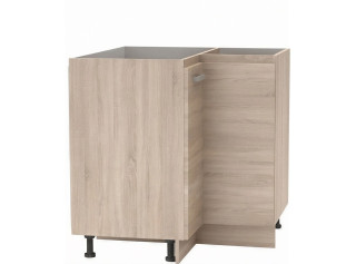 NOVA PLUS NOPL-061-RS dub sonoma, dolná rohová skrinka v šírke 90x90 cm