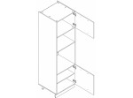NOVA PLUS NOPL-084-00 dub sonoma, skrinka na vstavanú rúru a mikrovlnku v šírke 60 cm