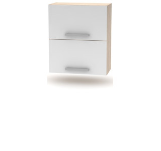 NOVA PLUS NOPL-008-VH dub sonoma/biela, horná výklopná skrinka v šírke 60 cm