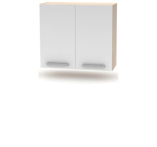 NOVA PLUS NOPL-014-0H dub sonoma/biela, horná skrinka v šírke 80 cm