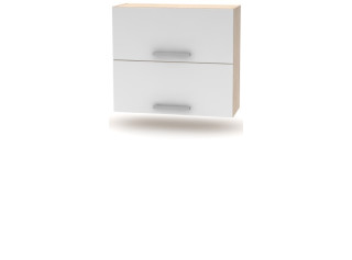 NOVA PLUS NOPL-015-VH dub sonoma/biela, horná výklopná skrinka v šírke 80 cm