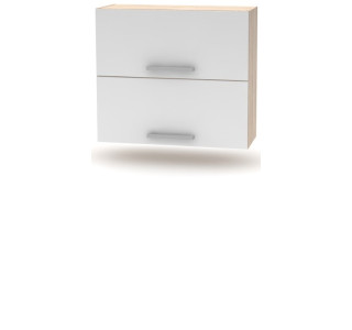 NOVA PLUS NOPL-015-VH dub sonoma/biela, horná výklopná skrinka v šírke 80 cm