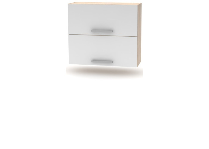 NOVA PLUS NOPL-015-VH dub sonoma/biela, horná výklopná skrinka v šírke 80 cm NOVA PLUS NOPL-015-VH dub sonoma/biela, horná výklopná skrinka v šírke 80 cm