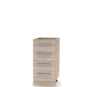 NOVA PLUS NOPL-055-0S dub sonoma, dolná 4-zásuvková skrinka v šírke 40 cm