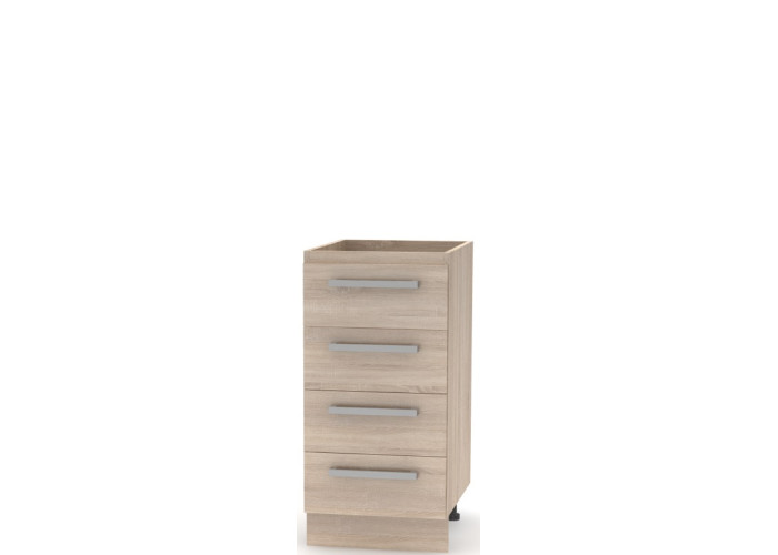 NOVA PLUS NOPL-055-0S dub sonoma, dolná 4-zásuvková skrinka v šírke 40 cm NOVA PLUS NOPL-055-0S dub sonoma, dolná 4-zásuvková skrinka v šírke 40 cm