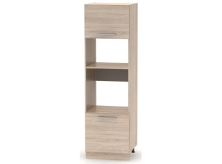 NOVA PLUS NOPL-084-00 dub sonoma, skrinka na vstavanú rúru a mikrovlnku v šírke 60 cm