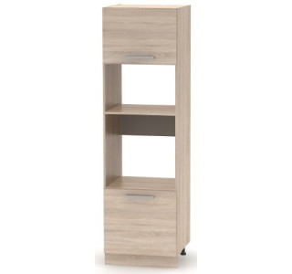 NOVA PLUS NOPL-084-00 dub sonoma, skrinka na vstavanú rúru a mikrovlnku v šírke 60 cm