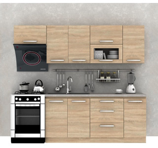 NOVA PLUS akciová kuchynská zostava 180/240 dub sonoma