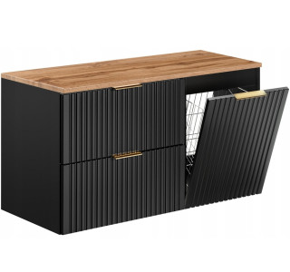 ADEL čierna 82-100-DW skrinka pod umývadlo 100 cm