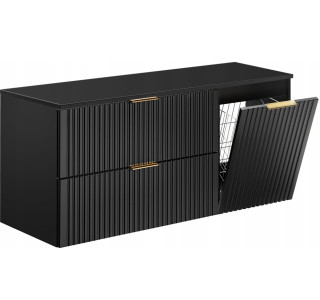 ADEL čierna 82-120-40-80-DC skrinka pod umývadlo 120 cm