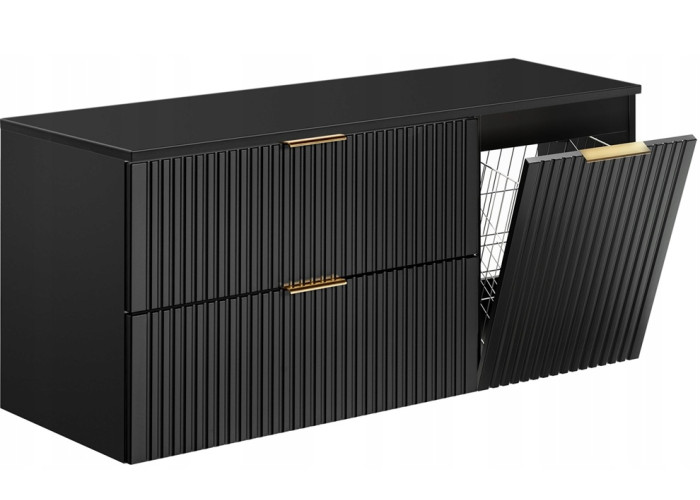 ADEL čierna 82-120-40-80-DC skrinka pod umývadlo 120 cm