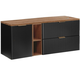 ADEL čierna 82-140-40-20-80-DW skrinka pod umývadlo 140 cm