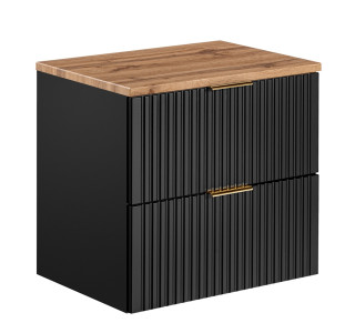 ADEL čierna 82-60-B-2S-DW skrinka pod umývadlo 60 cm