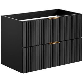 ADEL čierna 82-80-B-2S skrinka pod umývadlo 80 cm
