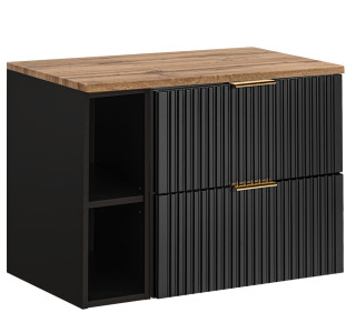 ADEL čierna 82-80-20-60-DC skrinka pod umývadlo 80 cm