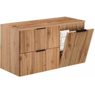 ADEL dub wotan 82-100-40-60-DD skrinka pod umývadlo 100 cm s košom