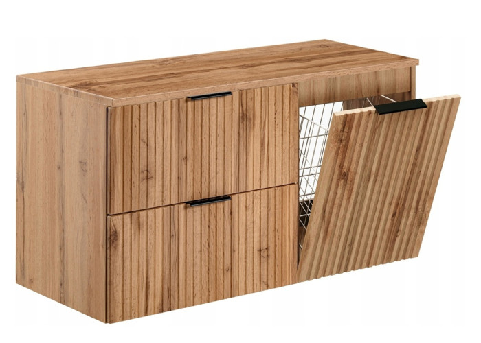 ADEL dub wotan 82-100-40-60-DD skrinka pod umývadlo 100 cm s košom ADEL dub wotan 82-100-40-60-DD skrinka pod umývadlo 100 cm s košom