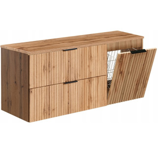 ADEL dub wotan 82-120-40-80-DD skrinka pod umývadlo 120 cm s košom
