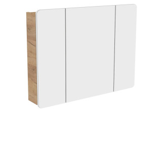 ARUBA dub craft zlatý 845, závesná skrinka so zrkadlom 100 cm