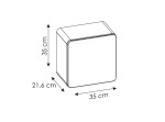 ARUBA dub craft zlatý 831, závesná skrinka do kúpelne 